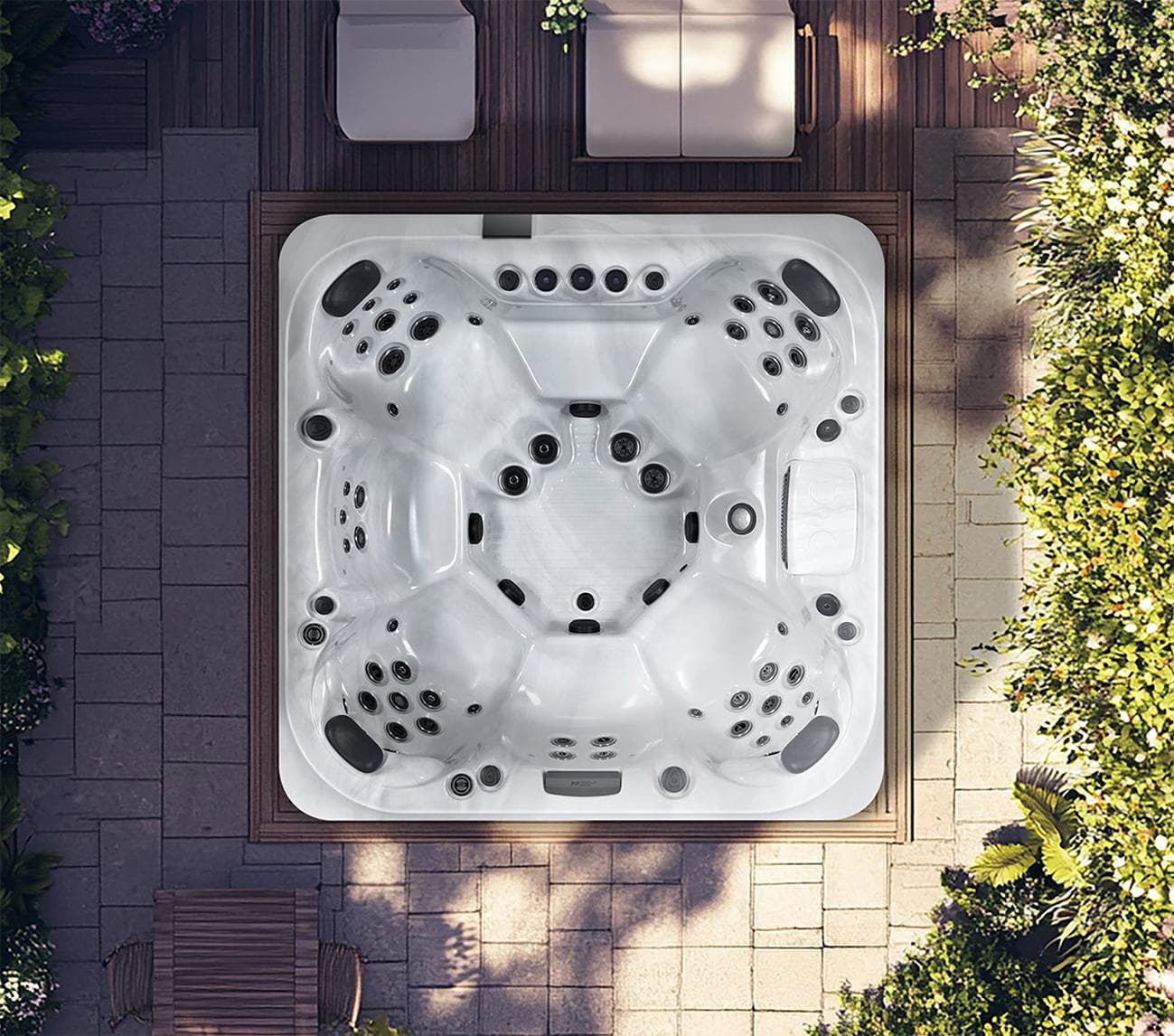 Platinum Spas Palermo - Top Down View