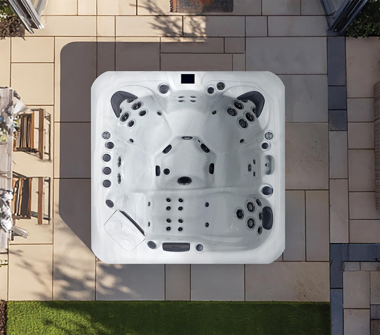 Platinum Spas Santorini - Top Down View