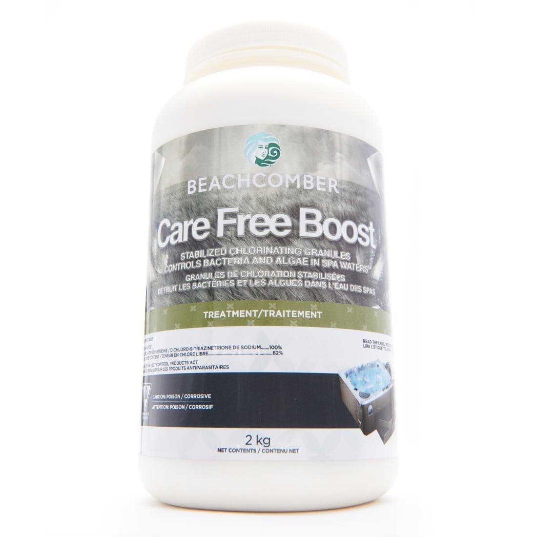 CARE FREE BOOST - 2KG -73037 - Alternative to Stabilized Chlorine Granules