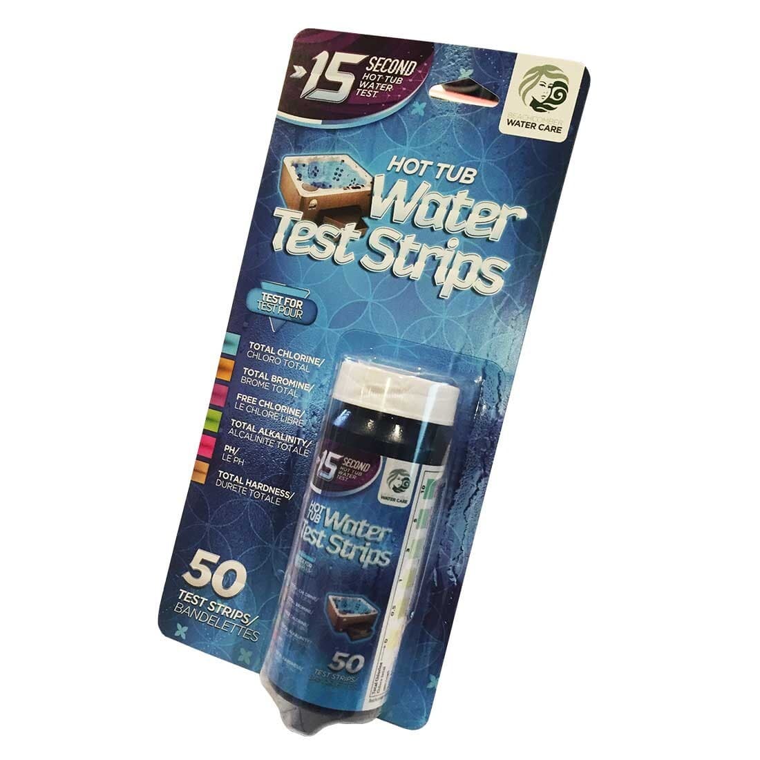 Beachcomber 6-WAY WATER TEST STRIPS (x50) Chlor & Brom- 78570 - Alternative to SpaGuard 5-Way Test Strips